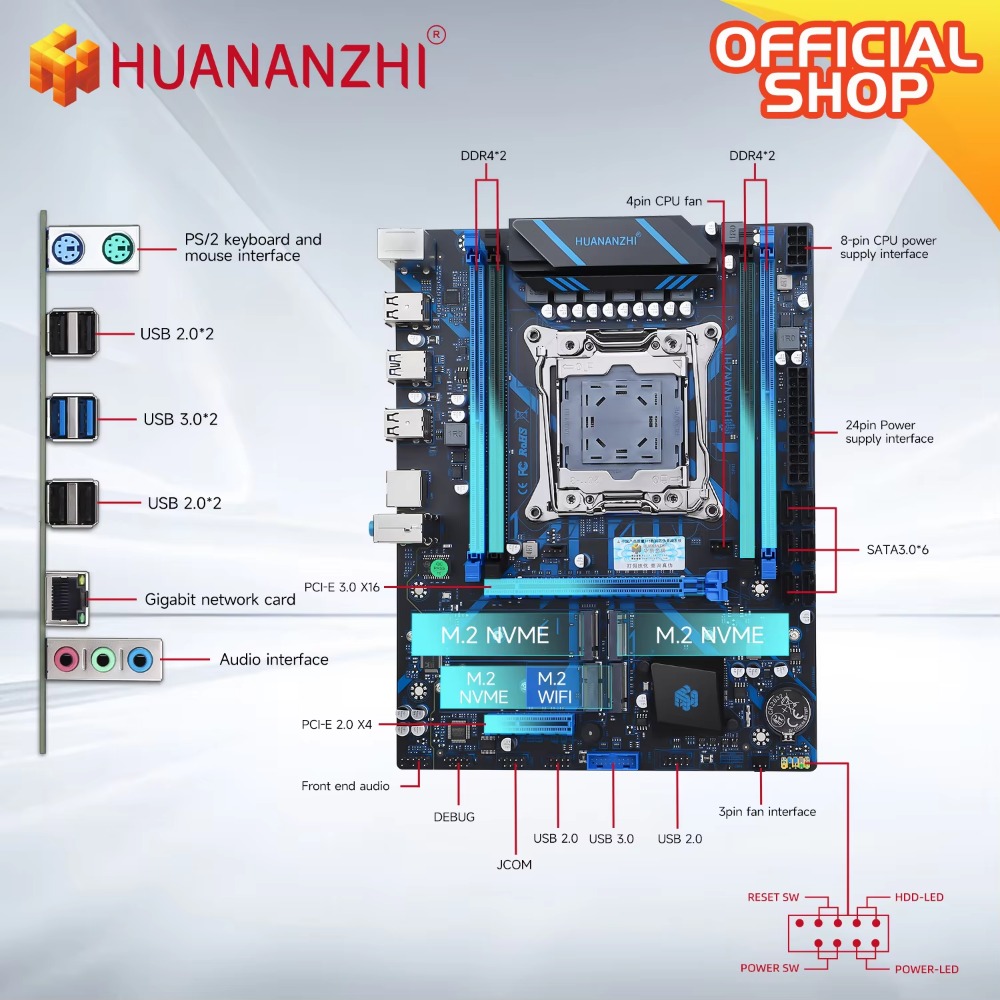 Материнская плата HUANANZHI X9 – обзор и цена E5 2696 V3